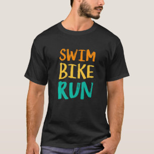 T-shirt Course à vélo de natation Graphic course de natati