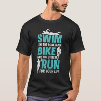 T-shirt Course à vélo de natation Triathlon 1