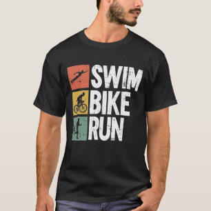 T-shirt Course à vélo de natation - Triathlon d'entraîneme