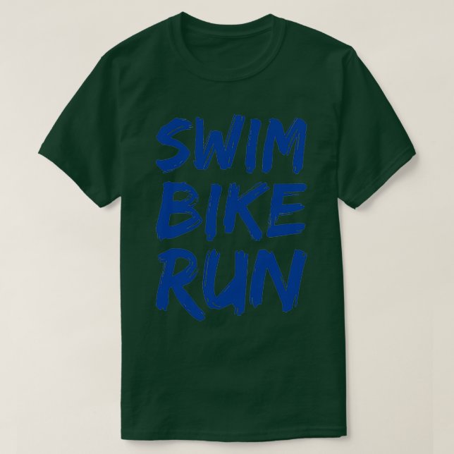 T-shirt Course à vélo de natation Triathlon Design cool 2 (Design devant)