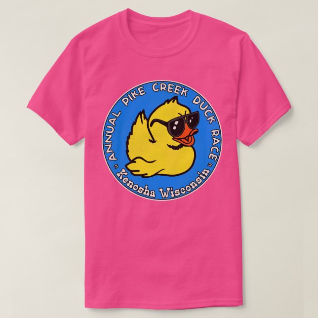 T-shirt Course annuelle de canard Pike Creek Kenosha Wisco (Design devant)