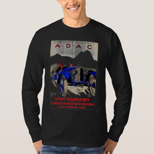 T-shirt Course automobile allemande ADAC ~ Publicité autom (Devant)
