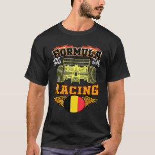 T-shirt Course automobile belge Belgique Drapeau Formule R