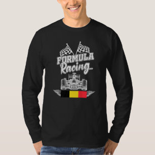 T-shirt Course automobile belge Drapeau de la Belgique Voi