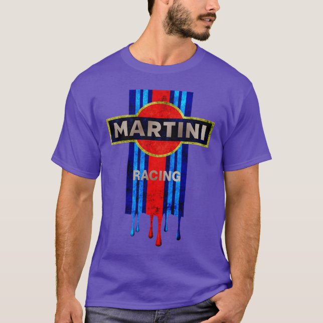 T-shirt Course automobile Vintage Martini (Devant)