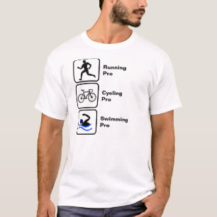 T-shirt Course, Cyclisme, Triathlon de natation
