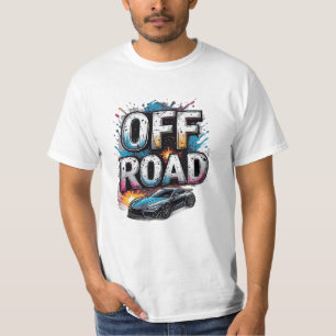 T-shirt Course d'Adrenaline Tout Terrain Voiture Graffiti