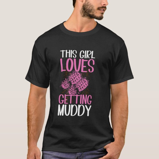 T-shirt Course dans la boue pour enfants (Devant)