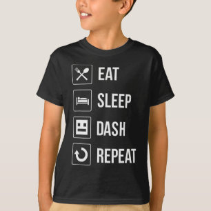 T-shirt Course Dashing Répéter Jeu Vidéo Géométrie Joueur 