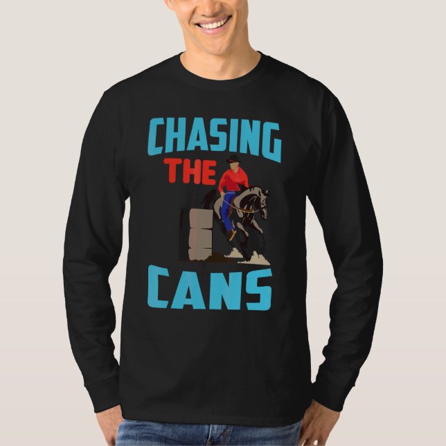T-shirt Course De Baril Rodéo Équitation À La Chasse Du C (Devant)