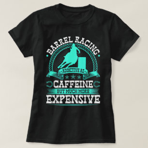 T-shirt Course de barils comme cheval de rodéo de cowgirl