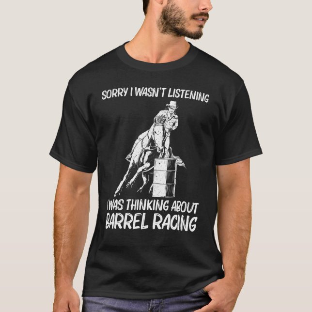 T-shirt Course de barils cool pour femmes hommes Rodéo Che (Devant)