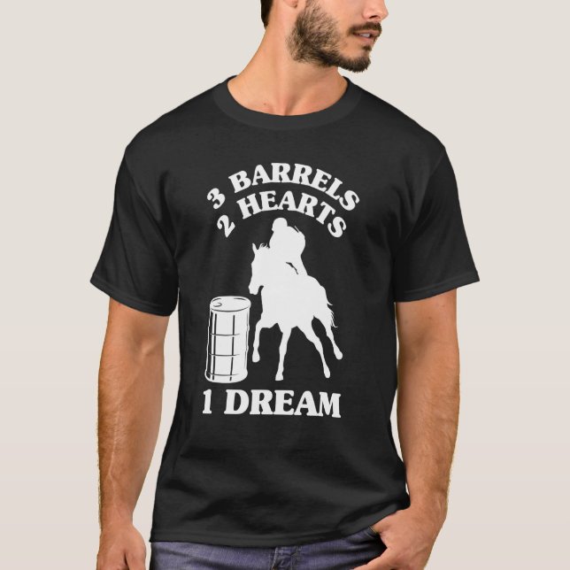 T-shirt Course de barils   Course hippique   Cavalier de b (Devant)
