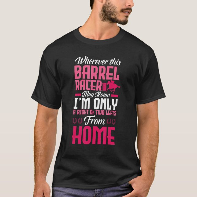 T-shirt Course de barils  Course hippique  Coureuse de bar (Devant)