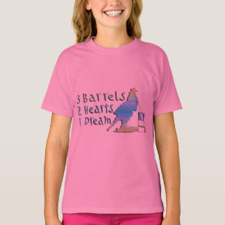 T-SHIRT COURSE DE BARREL DE FILLE
