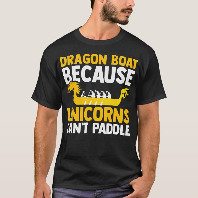T-shirt Course de bateau dragon (Devant)