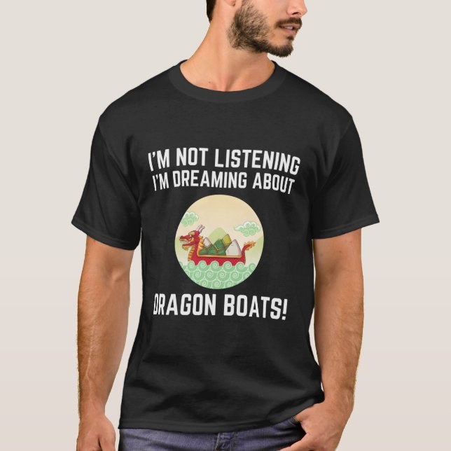 T-shirt Course de bateaux Dragon (Devant)