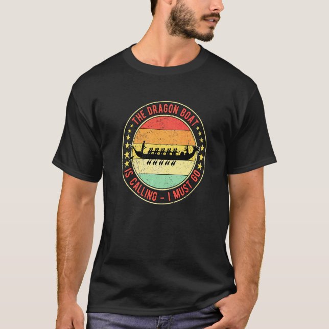 T-shirt Course de bateaux-dragons Le bateau-dragon appelle (Devant)