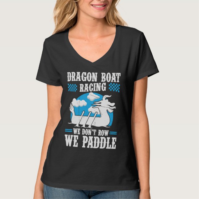 T-shirt Course de bateaux-dragons pour batteur de rameur d (Devant)