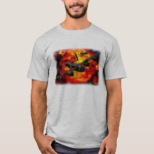 T-shirt Course de bombardement de bombardier de Lancaster