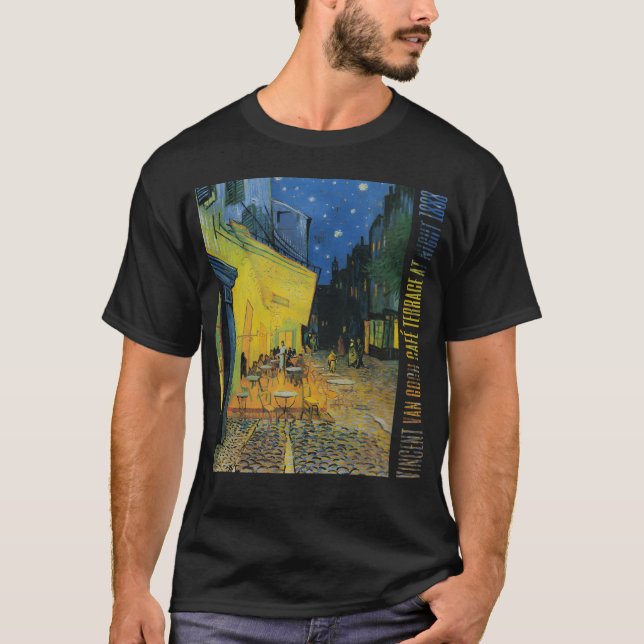 T-shirt Course de café la nuit 1888 cadeau (Devant)
