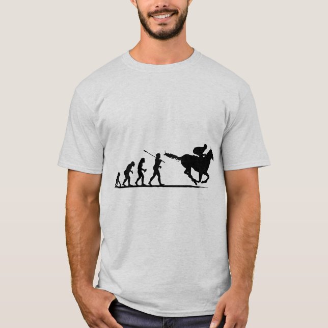 T-shirt Course de chevaux (Devant)