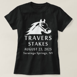 T-shirt Course de chevaux 2025 Travers Stakes Saratoga Spr