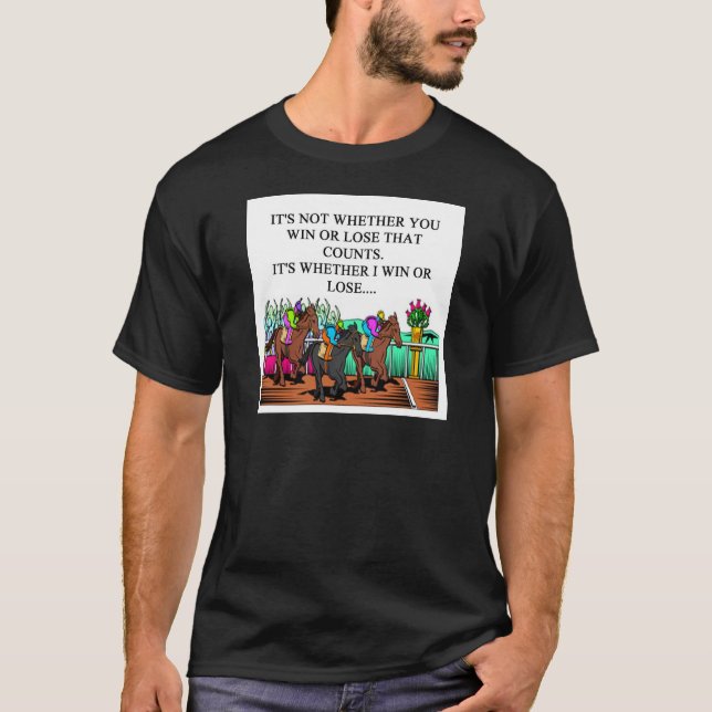 T-shirt course de chevaux Derby (Devant)