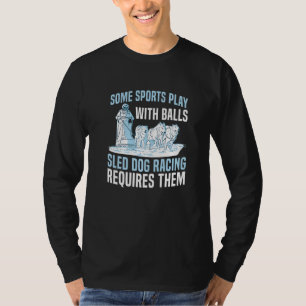 T-shirt Course de chiens de traîneau pour un conducteur de
