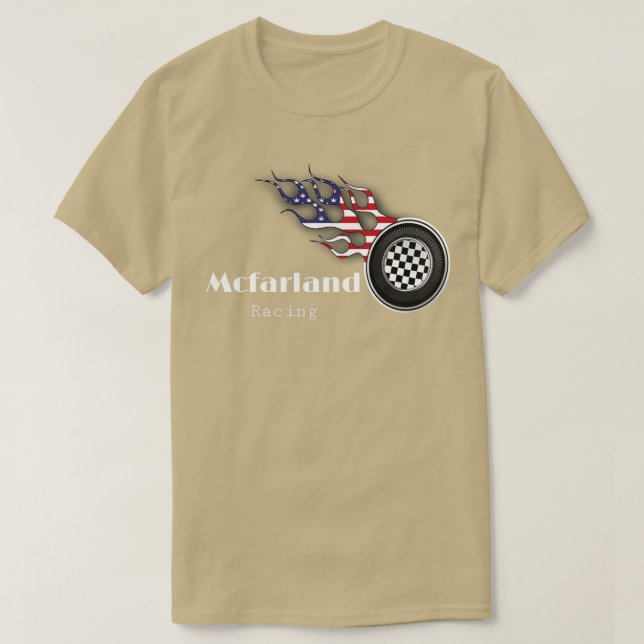 T-shirt Course de Cleetus Mcfarland (Design devant)