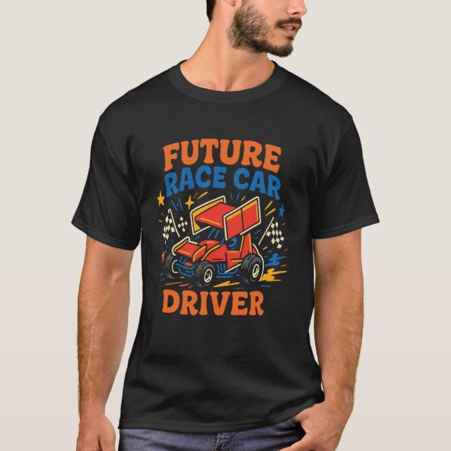 T-shirt Course de Dirt Track Sprint Car Future Voiture de  (Devant)