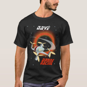 T-shirt Course de drones de style vintage