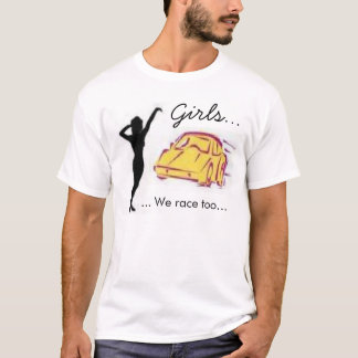 T-shirt Course de filles aussi