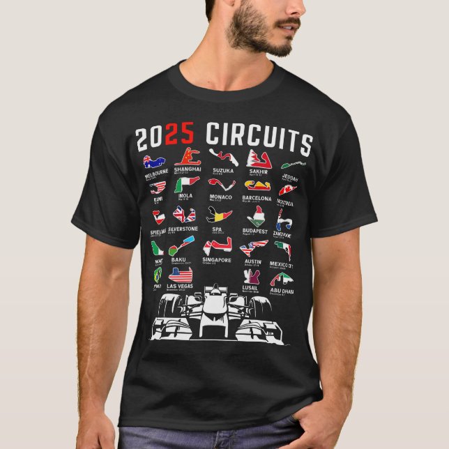 T-shirt Course de Formule 2025 Course de Formule 2025 (Devant)