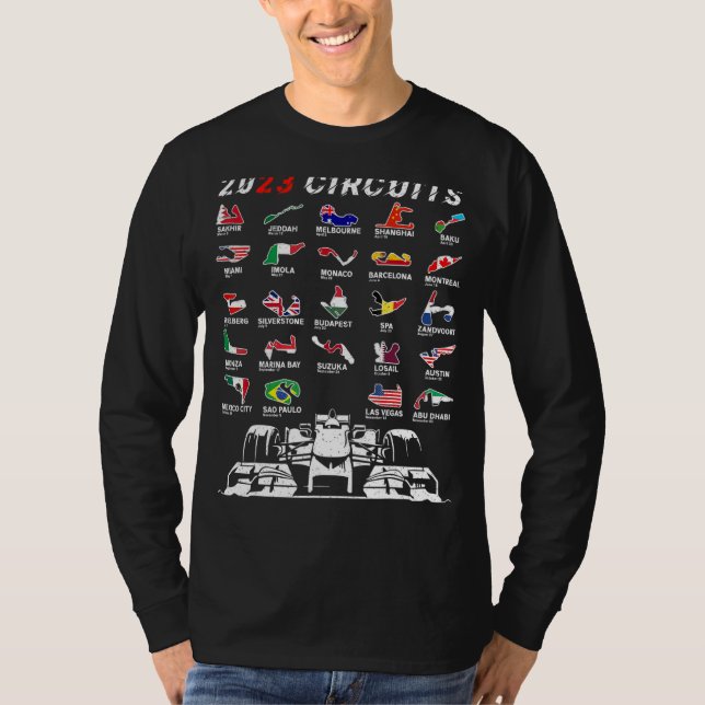 T-shirt Course de Formule Circuit Course de Voiture Course (Devant)