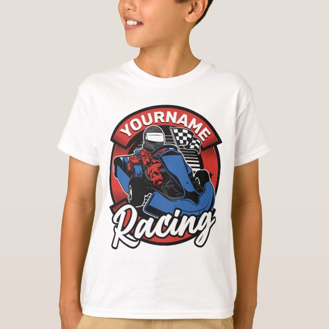 T-shirt Course de kart personnalisée pour course extrême d (Devant)