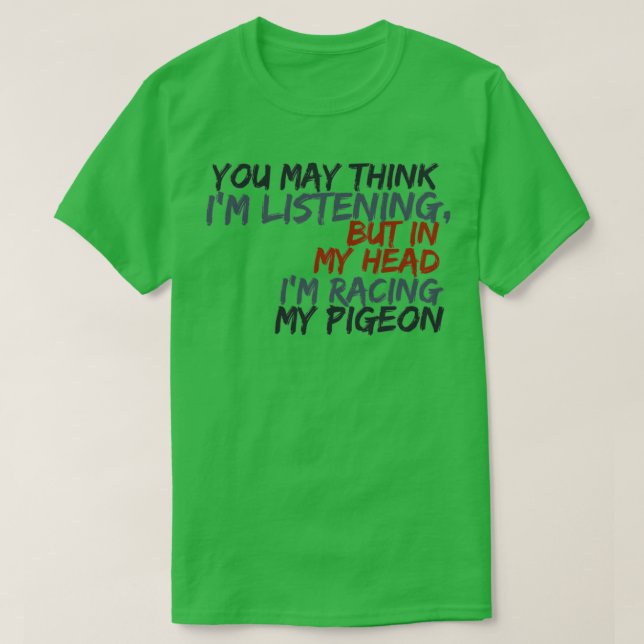 T-shirt Course de mon pigeon 3 (Design devant)