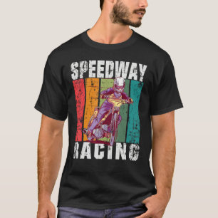 T-shirt Course de moto sur circuit plat de speedway