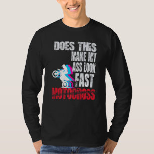 T-shirt Course de motocross de sports extrêmes et cascade