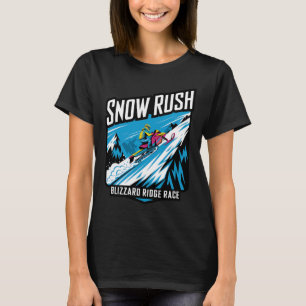 T-shirt Course de motoneige - Sport hivernal extrême