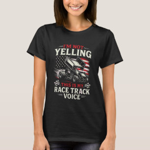 T-shirt Course de piste de terre Course Vintage Sprint Car