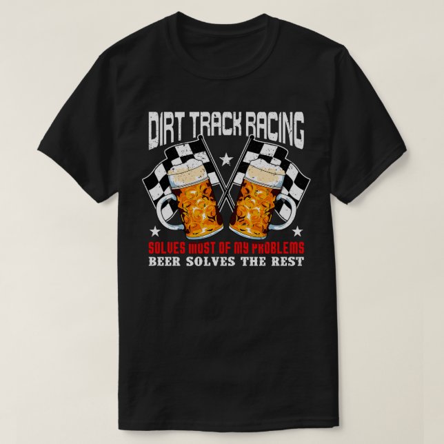 T-shirt Course de piste directe résout la moitié de mes pr (Design devant)