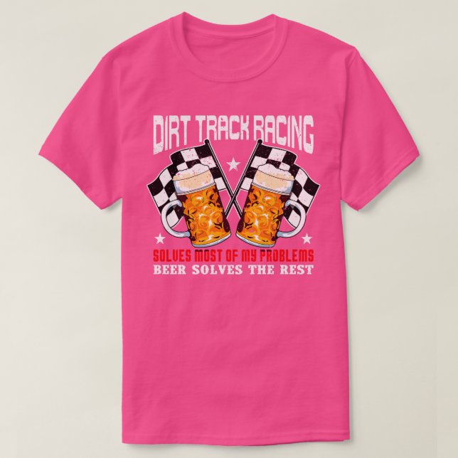 T-shirt Course de piste directe résout la moitié de mes pr (Design devant)