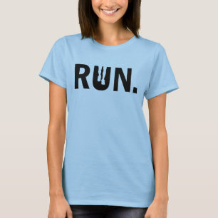T-shirt Course de silhouette pour le marathon de coureur