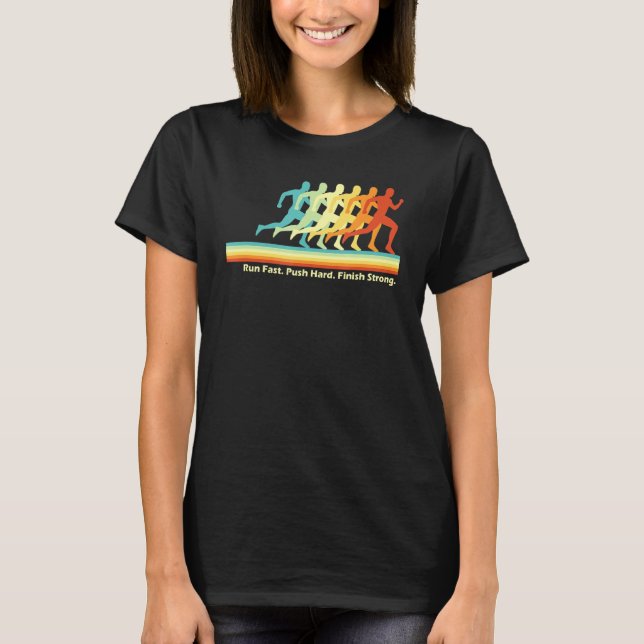 T-shirt Course de terrain Entraîneur Retro Sprint Runner M (Devant)