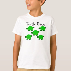 T-shirt Course de Tortues Tortue Verte