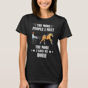 T-shirt Course de trot attelé Plus de personnes Course de