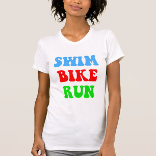 T-shirt Course de vélo de bain