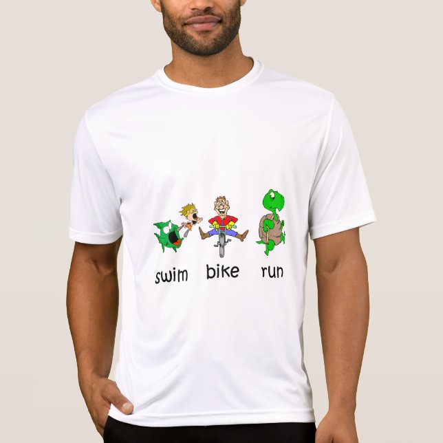 T-shirt Course de vélo de bain (Devant)