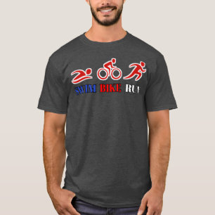 T-shirt Course de vélo de natation 11